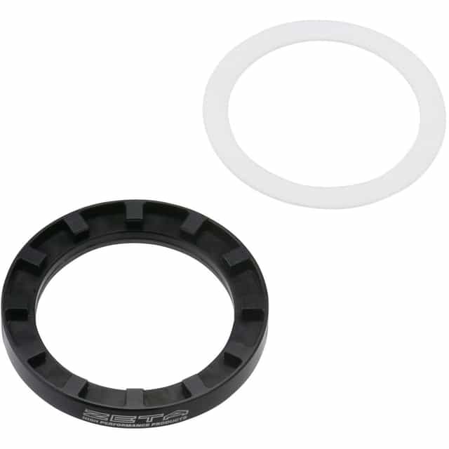 Rear Shock Preload Adjuster 50mm WP in black for Austrian models, showcasing its adjustable design and robust construction.