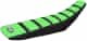 Ribbed Velcro cover in black with green top for Kawasaki KX450F models 2016 to 2018
