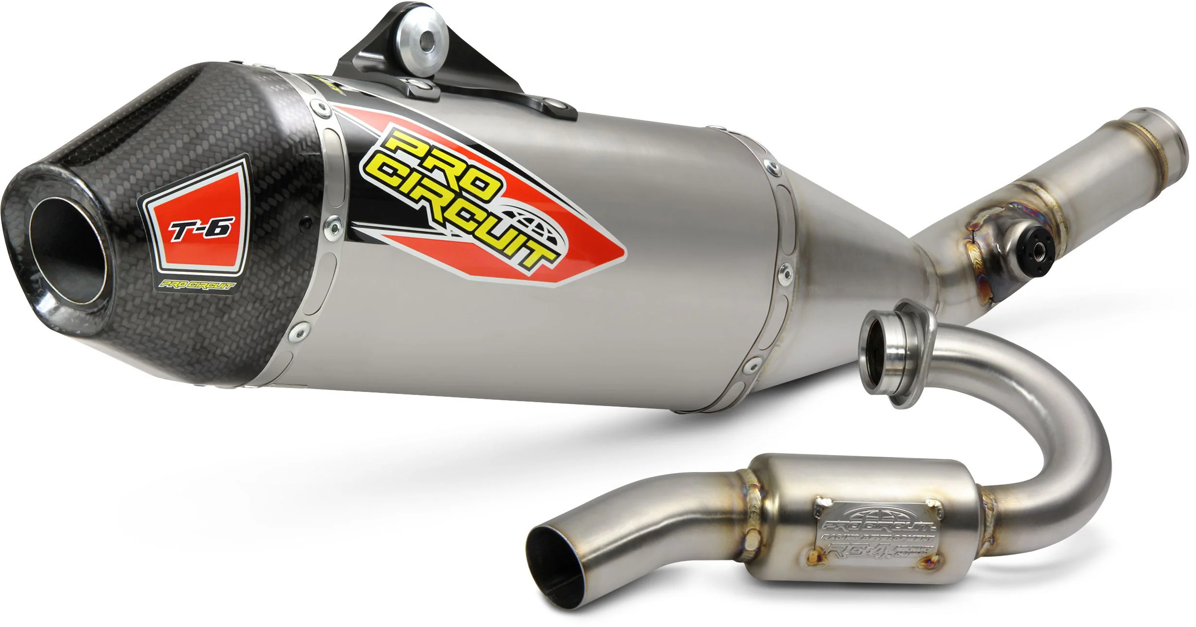 Ti-6 System with carbon end cap for Kawasaki KX250 models 2021 to 2023