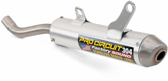 304 silencer for Yamaha YZ125 models from 2002 to 2021, showcasing a sleek design and durable construction.