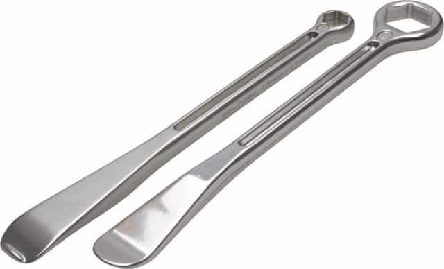 T-6 Combo Lever Set featuring 12mm and 13mm Box End Wrenches displayed on a white background.
