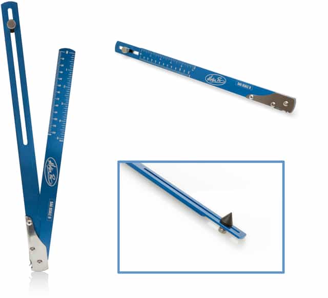 Folding sag scale 2 Suspension & Axel for precise measuring of suspension sag on vehicles