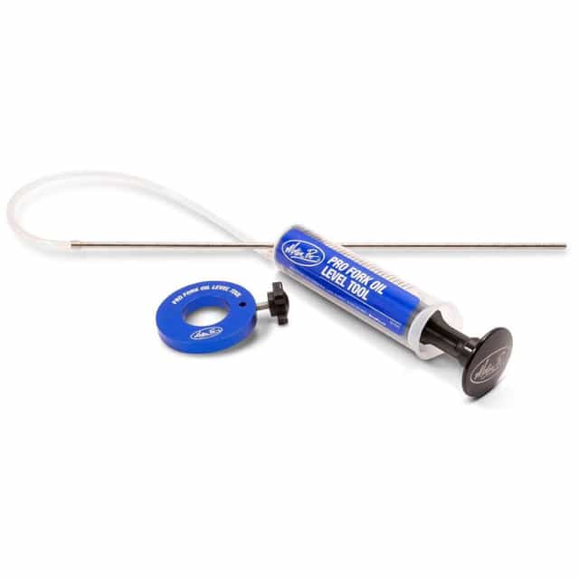 Pro Fork Oil Level Tool for precise oil level measurements in motorcycle forks.